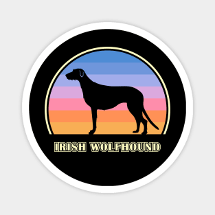 Irish Wolfhound Vintage Sunset Dog Magnet